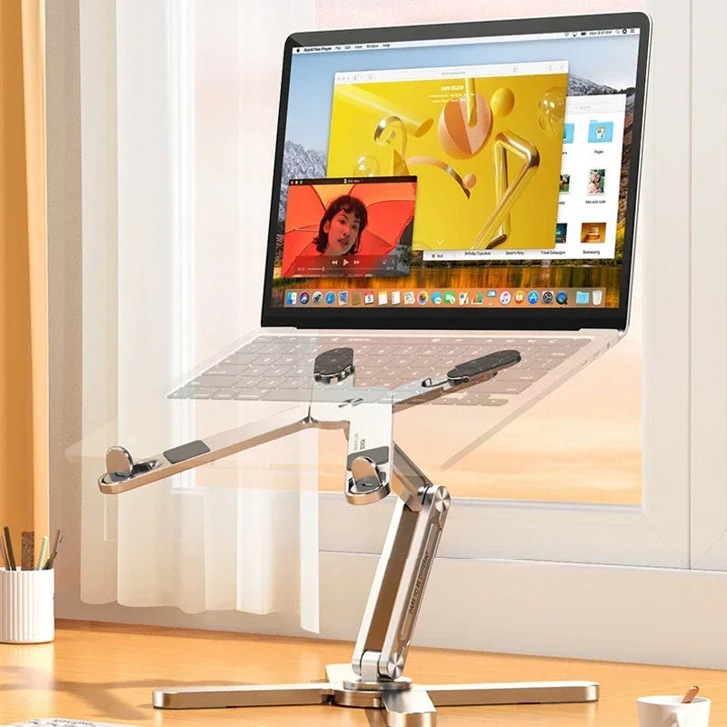 ElevateEase™ 360° rotating laptop stand riser