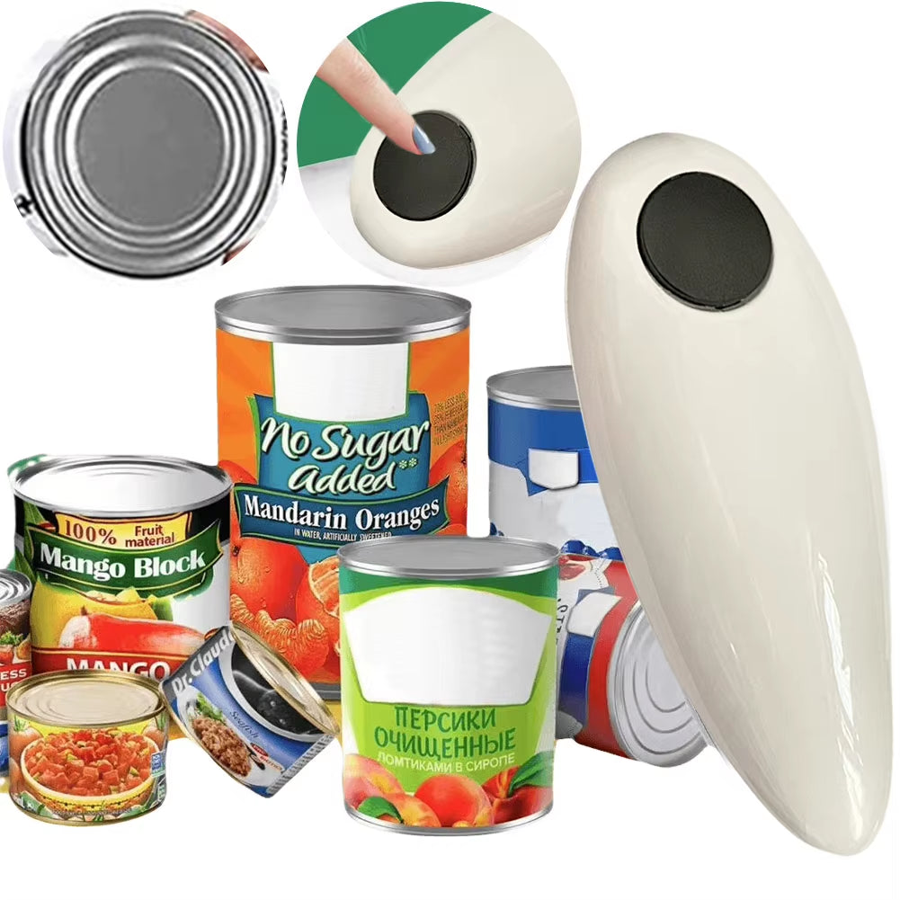 SnapOpener™ hands-free electric jar opener in white color