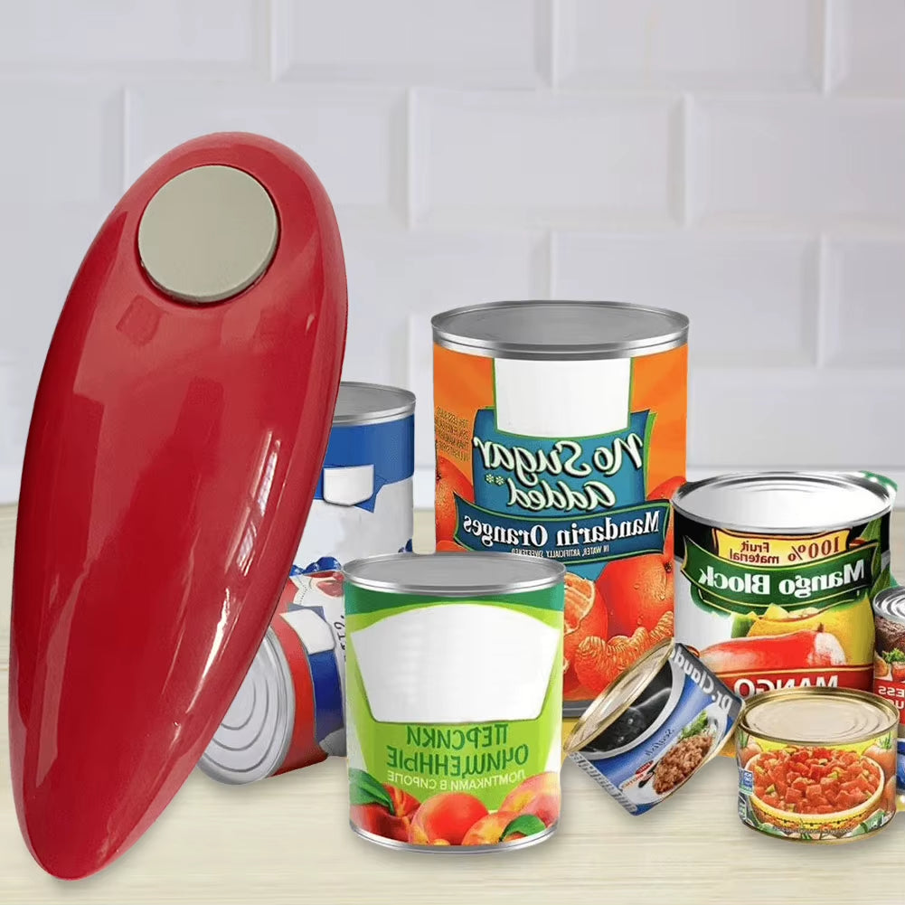 Electric Can Opener Automatic Bottle Opener Battery Operated Tin Opener One Touch for Weak Hands for All Kinds of Jars and cans