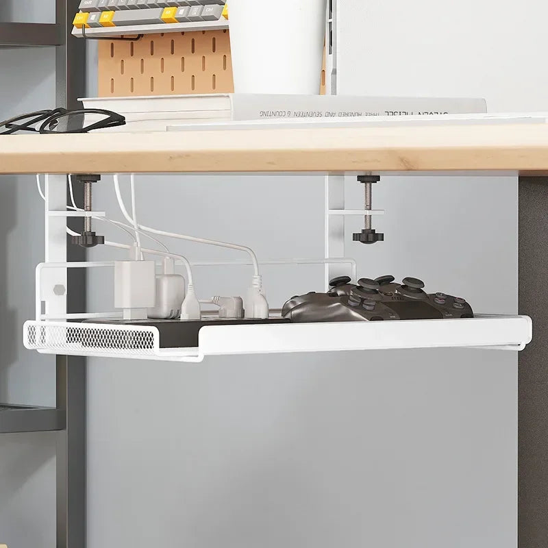 Under Desk Cable Management Tray No Drill Steel Desk Cable Organizers Wire Management Tray Cable Management Rack.