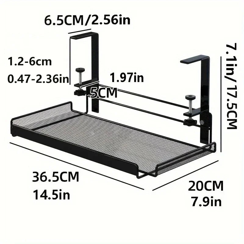 Under Desk Cable Management Tray No Drill Steel Desk Cable Organizers Wire Management Tray Cable Management Rack....
