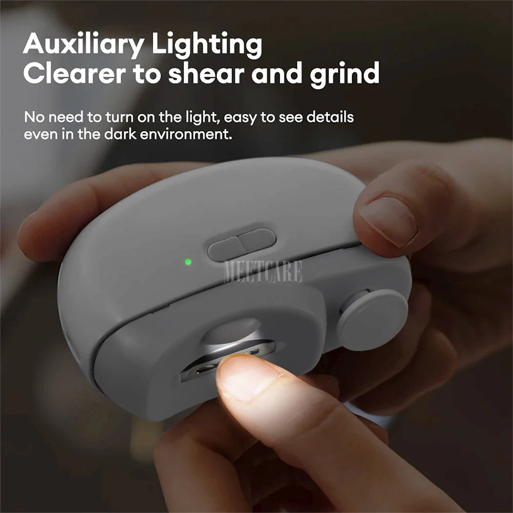 best  2In1 Wireless Nail Clipper Grinding for Adult Child Nail Grinder Polish Trimmer Machine Portable Finger Toe Nails Cutter Tool