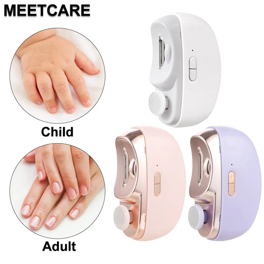 2In1 Wireless Nail Clipper Grinding for Adult Child Nail Grinder Polish Trimmer Machine Portable Finger Toe Nails Cutter Tool
