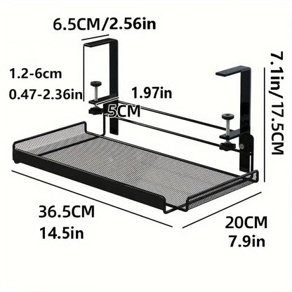 Under Desk Cable Management Tray No Drill Steel Desk Cable Organizers Wire Management Tray Cable Management Rack....