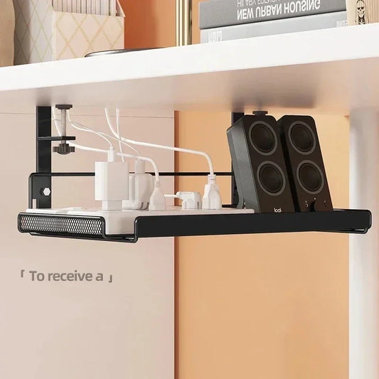 Under Desk Cable Management Tray No Drill Steel Desk Cable Organizers Wire Management Tray Cable Management Rack.